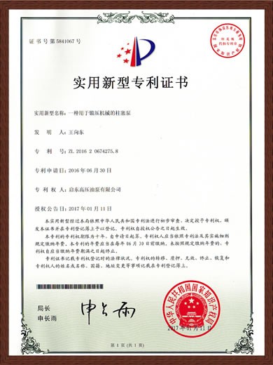 Patent certificate（ZL201620674275.8）