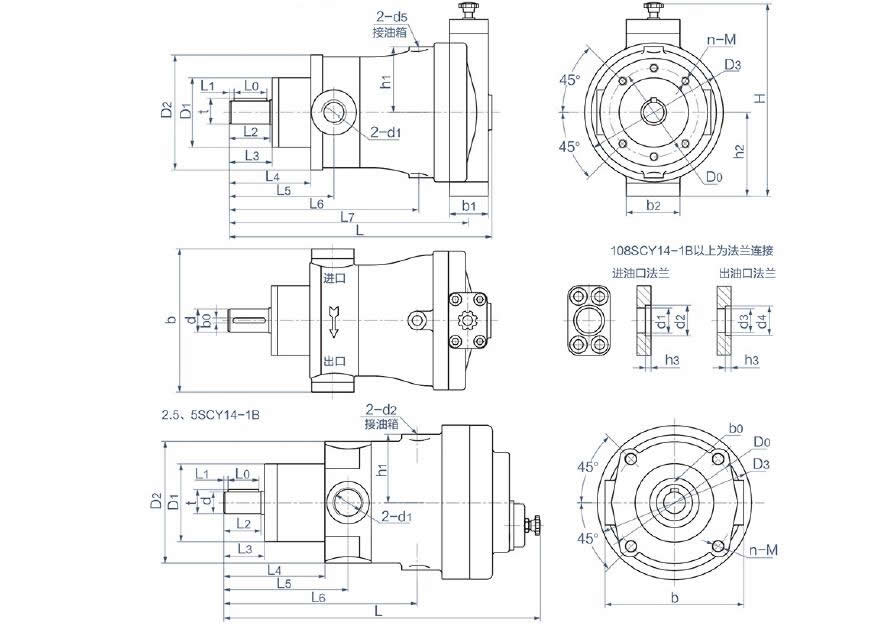SCY141B Axial Piston Pump CY141B Axial Piston Pump Qidong High